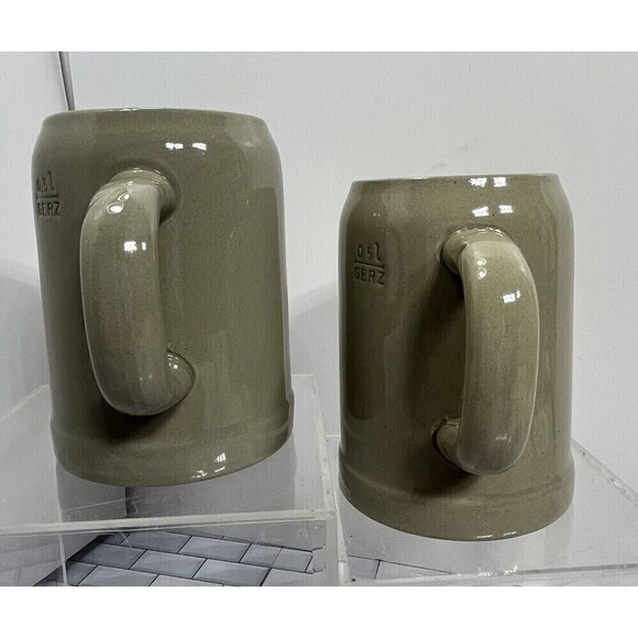 Vintage 2 MICHELOB Beer German Large Ceramic Beer Mug RARE .5L Peter Simon GERZ - Picture 6 of 13